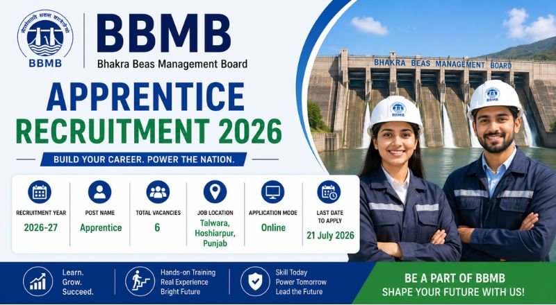 BBMB Apprentice Recruitment 2026