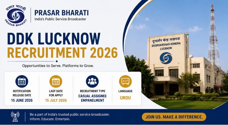 DDK Lucknow Recruitment 2026