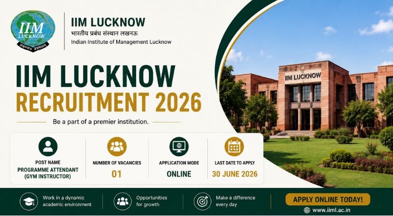 IIM Lucknow Recruitment 2026