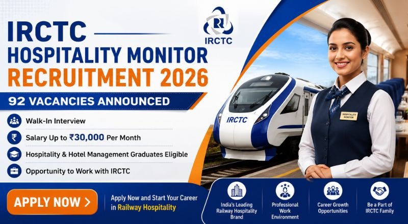 IRCTC Hospitality Monitor Recruitment 2026