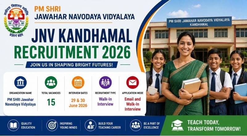 JNV Kandhamal Recruitment 2026