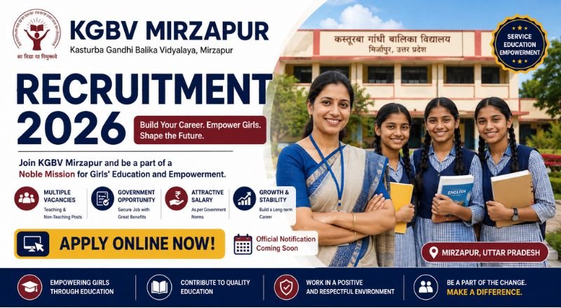 KGBV Mirzapur Recruitment 2026