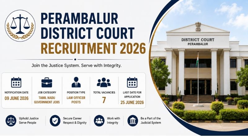 Perambalur District Court Recruitment 2026