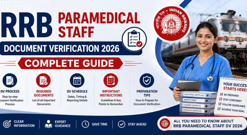 RRB Paramedical Staff DV complete guide