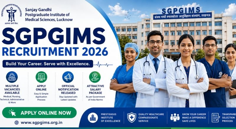 SGPGIMS Recruitment 2026