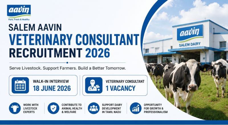 Salem Aavin Veterinary Consultant Recruitment 2026