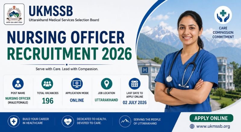 UKMSSB Nursing Officer Recruitment 2026